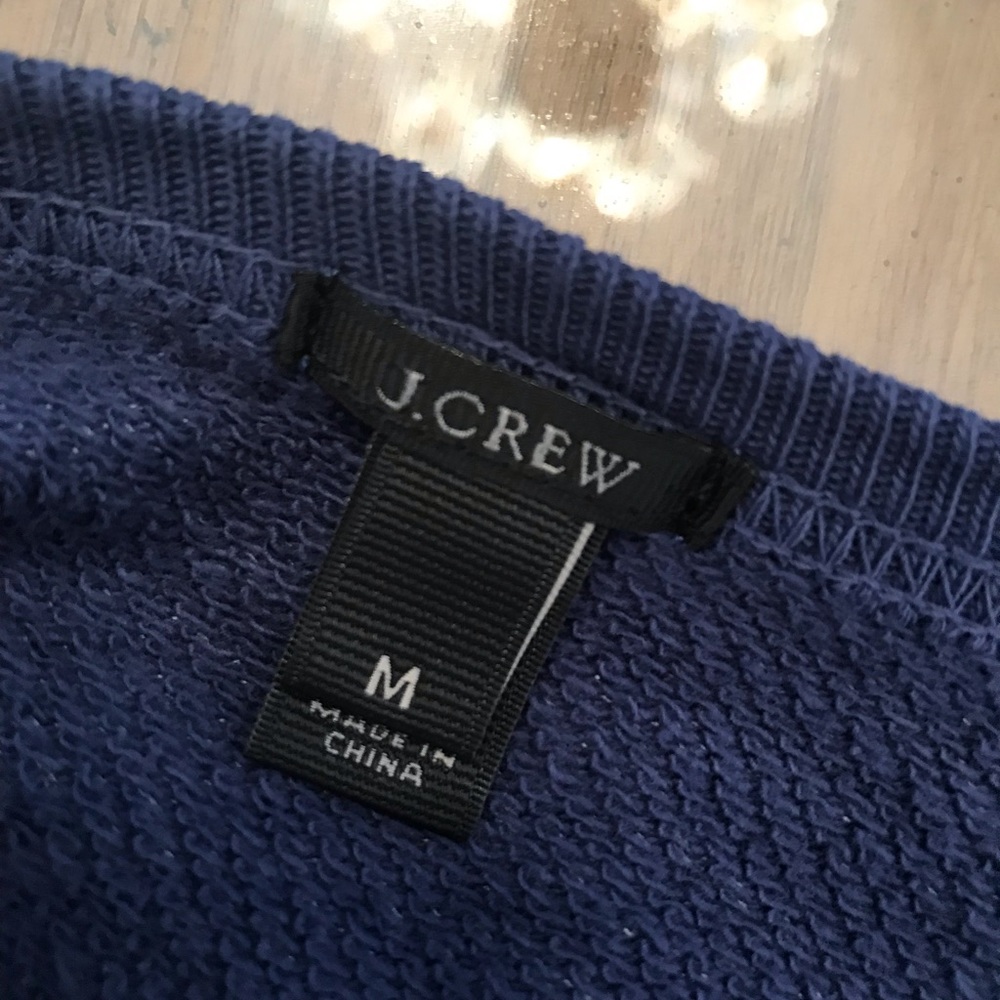 J Crew heather navy sweatshirt - Picture 6 of 8